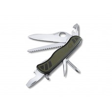 ZAKMES,VICTORINOX,SOLDIER,10FUNCT.,2LOCK,1HAND,GROEN,BLISTER