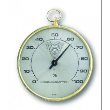 TFA HYGROMETER ANALOOG Ã˜102MM - MET MESSING RING - GEMARKEERDE COMFORTZONE - BLISTER (STUK(S))