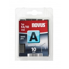 NOVUS NIET TYPE 53-10/A, 10MM LANG, PER 1000 RVS