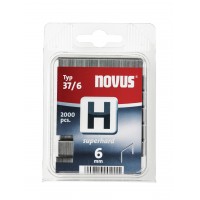 NOVUS NIET TYPE 37-6/H, 6MM LANG, PER 2000