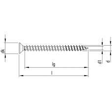 HECO-FIX-PLUS SPAANPLAATSCHROEF PK 4,5X40MM POZI VOLDRAADS BLANK, MET GLIJCOATING RVS A2
