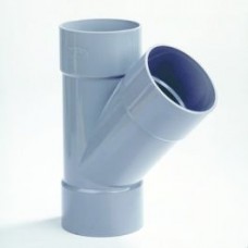 PVC Y-STUK MOF/MOF/MOF 110MM 45&deg;