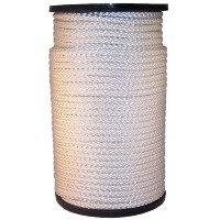 NYLON KOORD GEVLOCHTEN ZONDER KERN WIT 100M 1,5MM
