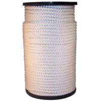 NYLON KOORD 8 MM 150 M WIT HASPEL (B)