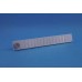 ALU SCHUIFROOSTER 500X65MM MET GAAS WIT