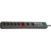 SECURE-TEC OVERSPANNINGSBEVEILIGING 19.500 A 8-VOUDIG ANTRACIET 3M H05VV-F 3G1,5 MAIN-FOLLOW
