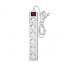 STEKKERDOOS 6V+KNOP 3,0M 3X1Q WIT
