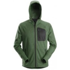 FLEXIWORK, FLEECE HOODIE, BOSGROEN - ZWART (3904), L