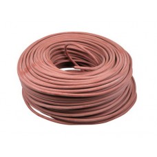 1 MTR ROOD HITTEBESTENDIG SILICONE SNOER 2 X 1.0MM2 180 GR (ROL100MTR)
