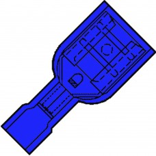 VOL.GEISOL. VLAKSTEKERHULS 6,3X0,8MM VOOR 1,5-2,5MM², PVC IS 2507 FL .