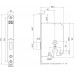 1258/3-50 KASTSLOT, DM50MM, PC, VP STAAL ZWART