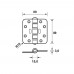 SMART EASYFIX SCHARNIER/89X89X3/RONDHOEK/RVS