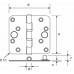 H362-76762025 / SCH.LAGER SKG** 76X76 RVS GEBORS.