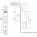 9641/07-25 KASTSLOT, DM25MM, VOORPLAAT RVS 24X150MM RECHTHOEKIG, ZAMAC VERNIKKELDE NACHTSCHOOT, DR 1+2+3+4.