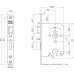 1269/4-50 DR.1+3 BULK PER 10 DEURSLOT, DM50MM, PC55MM, KRUKGAT 8MM, VOORPLAAT STAAL GELAKT 20X174MM AFGEROND, MESSING DAG- EN NACHTSCHOOT, SLUITPLAAT P 1266, BULKVERPAKKING, PER 10 STUKS VERPAKT, DR