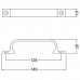 GREEP 128MM OPSCHROEVEND MAT ZWART (4232)