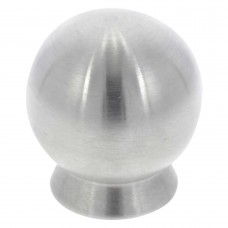 SX KNOP BOLROND ACHTRPLAAT DIA30MM RVS!*