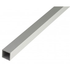 VIERKANT BUIS ALU ZIL.ELOX10X10X1/1M
