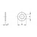 VLAKKE SLUITRING 1/2 KLEINE BUITENDIAMETER ASME B18.21.1 STAAL