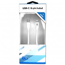 USB-C NAAR APPLE 8-PINS 1MTR.