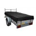 AANHANGWAGEN NET FIJNMAZIG + KOORD 160 X 300 GROEN