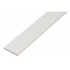 PLATTE STRIP, PVC WIT, 30X3/1M