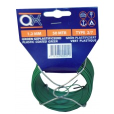 BINDDRAAD GROEN GEPLAST 1.2MM/50M
