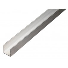 U-PROFIEL, ALU BRUTE 6X6X6X1/1M