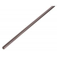VIERKANTE STANG, STAAL RUW, 6X6/1M
