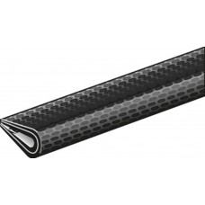 KANTBESCH.PROF.PVC ZWART10X7/1,5M