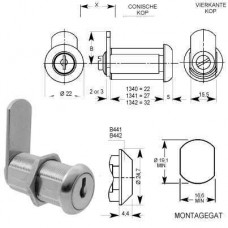 HEVELSLOT MOER 27MM RECHTE LIP 6210040