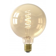 CALEX GLOBE G125 GOUD FLEX FILAMENT 220-240V 5.5W 470LM 2100K E27 DIMBAAR MET LED DIMMER