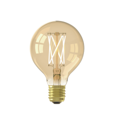 CALEX GLOBE G80 GOUD STRAIGHT FILAMENT 220-240V 3.5W 250LM 2100K E27 DIMBAAR MET LED DIMMER