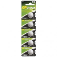 GP CR 2032 3V KNOOPCEL BATTERIJ LR44 BLISTER A 5