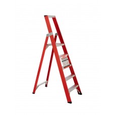 TRAP ENKEL OPLOOPBAAR ALUMINIUM 1 X 5 TREDES