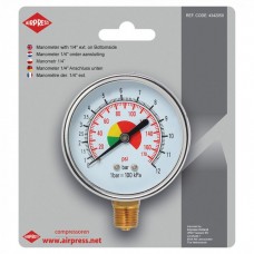 MANOMETER 1/4 ONDER AANSLUITING