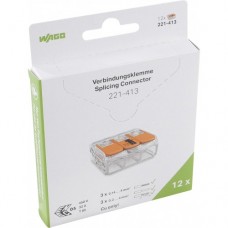 WAGO 3V VERBINDINGSKLEM T/M 4MM² 12 STUKS IN BLISTER