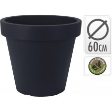 BLOEMPOT EK ROND 60CM ANTRACIET