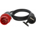PROFESSIONAL ADAPTERKABEL CEE IP44 1,5M ZWART H07RN-F 3G1,5 CEE-STEKKER 400V/16A