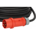 PROFESSIONAL CEE-VERLENGKABEL IP44 MET FASEOMVORMER 25M ZWART H07RN-F 5G2,5 CEE 400V/16A