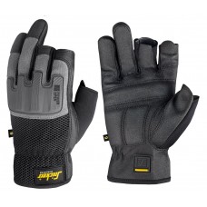 POWER OPEN GLOVE ,ZWART - ZILVER GRIJS (0448), 12