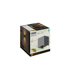 CALEX OUTDOOR WALL LIGHT CUBE ANTRACIET (BARI)