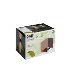 CALEX OUTDOOR WALL LIGHT RECTANGLE RUST( VENICE )