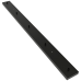 CAL METALEN PLAFONDPLAAT 130X10CM 5GAT MAT SATIJN ZWART