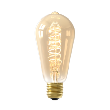CALEX RUSTIC ST64 GOLD FLEX FILAMENT 220-240V 3,8W 250LM 2100K E27 DIMBAAR VIA LED DIMMER