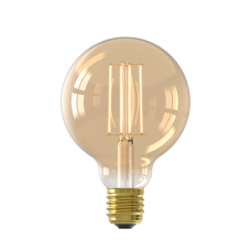 CALEX GLOBE G95 GOUD STRAIGHT FILAMENT 220-240V 4.5W 470LM 2100K E27 DIMBAAR MET LED DIMMER