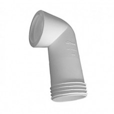 WISA AFVOERBOCHT 90&deg;, CLOSET, 301A, L=180MM, Ø 100/110MM,WIT