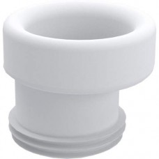 WISA CLOSETAFVOERMANCHET, NUMMER 7, MODEL WISA, EXCENTRISCH, 96-110MM AANSLUITDIAMETER, 18,5MM SPRONG, KUNSTSTOF, WIT