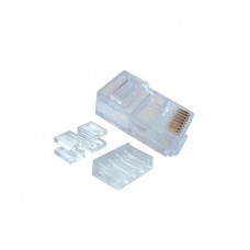 RJ CONNECTOR 8P8C RJ45ROND MASSIEVE KABEL CAT 6 (25ST)