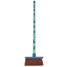 BEZEM - VOOR KINDEREN - KUNSTSTOF - BLAUW